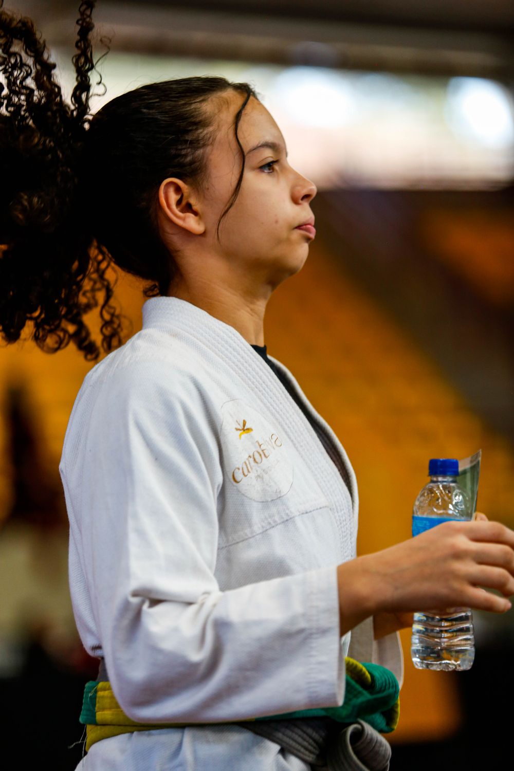 Ana Laura concentrada durante o campeonato